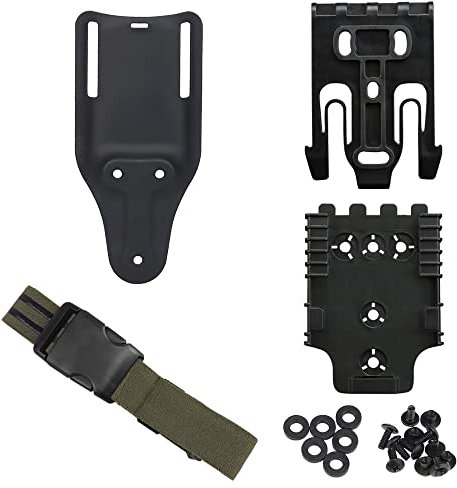 Schnellverschluss-System-Kit, mit Holster-Oberschenkelgurten, Mid-Ride-Beinschlaufen-Plattform(20cm) QLS 22 19 Adapter-Basis