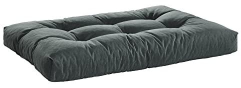 Traumnacht Outdoor Palettenauflage mit Schaumstoffstäbchen gefüllt, Palettenkissen, Palettenpolster Palettenmöbel Palettensofa Sitz, anthrazit