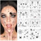 10 Blätt Spinnen Temporäre Tattoos,Halloween Spinnen Tattoo,Spinnennetz Gesicht Temporäre Tattoo, Halloween Aufkleber, Halloween Sticker, Halloween Dekorationen für Kinder