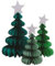 PaulStore Honeycomb Paper Christmas Tree Christmas Party Tablescape Decoration