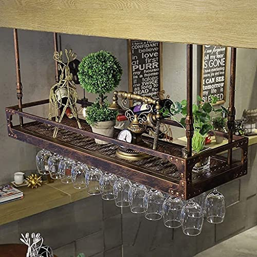 SCIAZA , Portabicchieri da vino sospeso a vento industriale, portabicchieri capovolto, portabicchieri sospeso, facile da installare Efficency