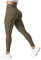 YEOREO Workout Leggings Damen Lifting Tummy Control Hohe Taille Gym Yoga Compression Pants Blickdicht Sporthose Coffee L