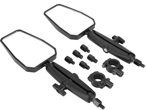 Universelle Motorrad Spiegel,1 Paar Motorrad Rückspiegel Seitenspiegel Rückseitenspiegel 360° verstellbar,Lenkerendenspiegel Aluminiumlegierung für Dirt Bike Roller Quad ATV