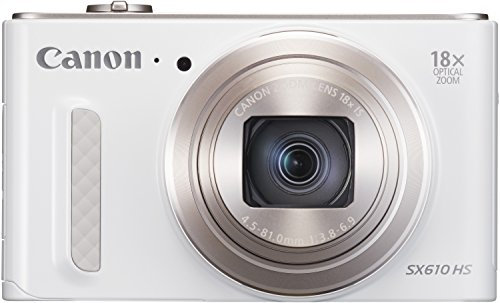 Canon Powershot SX610 HS ( 21.1 MP,18 x Optical Zoom,3 -inch LCD ) White (Renewed)