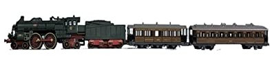 ZYAURA 1:220 Classic Steam Train Taschenmodell-Set Typ Z Orient-Express Wheel Movable Fine Model