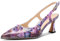 NobleOnly Donna Chiusa a Punta Medio Gattini Tacco Heel Slingback Pumps Fibbia Dress Casual Slip-on Scarpe 6.5 CM Heels Vortice Viola 41 EU