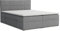VENASI MÖBEL Boxspringbett mit Bettkästen und Matratze H2/H3 (Grau, 180 x 200 cm) Betty