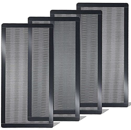 Brensty 120X240mm Dust Filter for Computer Cooler Fan,Magnetic Frame Dust Filter,Dustproof PVC Cover Computer Fan Grills, 4 Pack