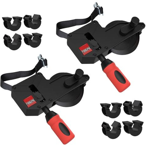 Sebupar Upgraded Strap Clamp, 23 ft Variable Angle Band Clamp, Corner Clamp, Fits Square, Round/Irregular Shaped, Barrel - 2 Pack