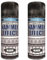 DIOXSTAR Hammer Effect Aerosol Spray Paint, Textured Finish, Interior & Exterior Paint, Easy to Use, Provide a Striking Hammered Effect, Long-Lasting, Black, 400ml (2 PCS)