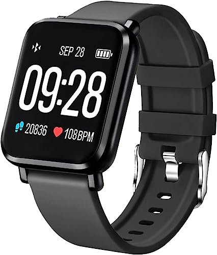 Tipmant Smartwatch Herren, Fitnessuhr Herren mit Pulsmesser, Schrittzähler, Schlafmonitor, Stoppuhr, Fitness Uhr Herren Wasserdicht IP68 Pulsuhren Sportuhr Fitness Tracker für Android IOS