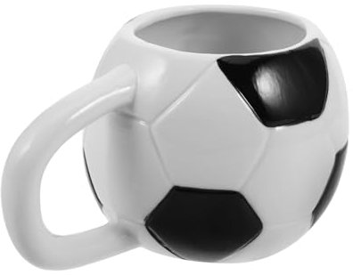 YARNOW Tazza da Caffè in Ceramica per Feste Capacità Tema Calcio Tazza Compatibile con Più Bevande per Feste a Casa