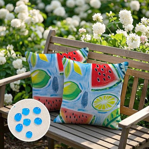 Cirzone Outdoor Kissen Wetterfest 45x45 2er Set Dekokissen, Kissenbezüge Sofakissen für Deko Wohnzimmer, Garten, Balkon