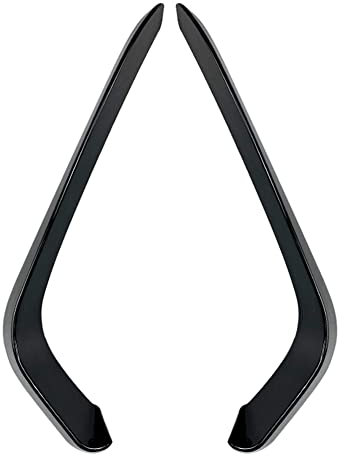 FSFYUK Auto Nebelscheinwerfer Lampen Augenbrauen Streifen Zierleiste, Außenrahmen Dekoration Nebelscheinwerfer Rahmen Klinge Trim Für Passat Variant B8 2017-2018, Glänzend Schwarz