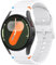 Meliya Correa para Samsung Galaxy Watch 7 40mm 44mm,20mm Silicona Pulseras Reloj de Repuesto para Samsung Galaxy Watch 4/5/6 40mm 44mm/FE/6 Classic 47mm 43mm/5 Pro 45mm(Blanco)