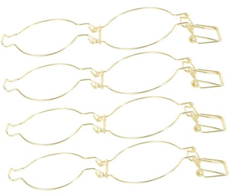 COLLBATH 4 Stück Edelstahl Drahtklammern Für Einmachgläser Mit Breiter Öffnung Versiegelungsschnalle Drahtverschluss 78 Mm