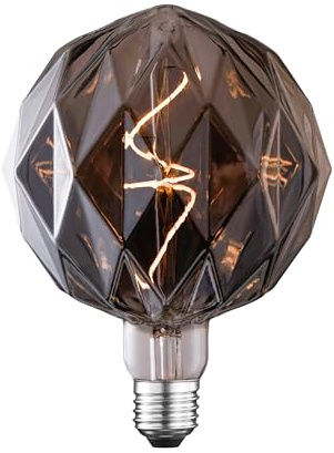Suprema, Dekorative LED-Lampe, Globe Diamond Smoke, Dimmbar, Warmes Licht 1800K, Fassung E27