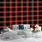 Fototapete Karomuster: klassisch, retro 3d Tapete 200 x 140 cm ototapete Schlafzimmer - Deko Wohnzimmer Wallpaper - Wand Deko Vliestapete Coole Farben Rot und Schwarz