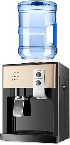 Water Dispenser, Top Loading Hot & Cold Water Cooler Dispenser for Bottle, Compact Countertop for Home, Office, Easy Setup, 18.9L Capacity