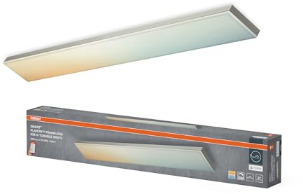 Osram SMART+ Planon Frameless LED Panel 800x100mm TW | SMART+ MATTER Planon Frameless Tunable White, Indoor Wall Lighting, Weiß, 25000 h, 1-Pack