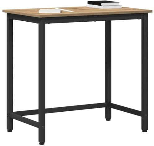 vidaXL Tisch Artisan-Eiche Ingenieure Holz und Stahl