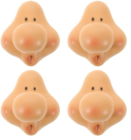 Warmhm 4 Stück Zwergengesicht Bastelset aus Harz Detailreiche GNOME Gesichtsdekoration für Selbstgemacht Zwergenpuppe Saisonal für Ostern Valentinstag 54x61mm