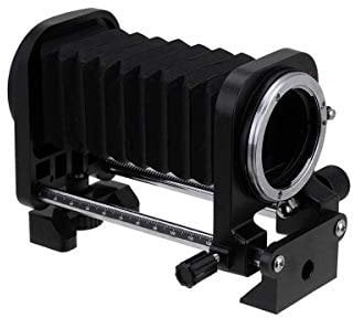 Fotodiox 10MBNK - Soporte de Objetivos para fotografías Macro (Compatible con Nikon, Montura para trípode), Negro