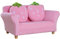 HOMCOM Kindersofa Kindersessel Sofa Couch Kinder Stuhl Kinderzimmer Softsofa Doppelsofa Einzelsofa(Erdbeersofa)