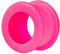 Piercingfaktor Farbiger Flesh Tunnel Silikon Extra Big Double Flared Weich Flexibel XXL Rund Creole Ohr Plug Ear Piercing Bunt 16mm Pink