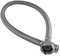 SOMATHERM FOR YOU, Flexible sanitaire 1/2 mâle avec écrou tournant 3/8, longueur 500mm, DN8, en acier inox et EPDM, étanchéité intégrée, norme ACS, certifié QB, souple et durable
