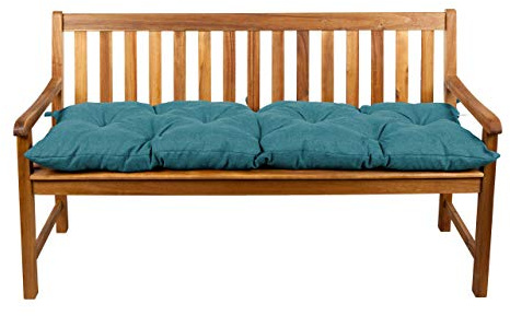 Gutekissen® Bankauflage Stuhlkissen Hollywoodschaukel Garten LS (140x40, Türkis)
