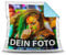 Tassendruck Foto-Kissen Selbst gestalten (40 x 40 cm) - mit Foto individuell Bedruckt/Rückseite Blau/Personalisierte Geschenk-Idee/Deko-Kissen/Kopf-Kissen inkl. Füllung