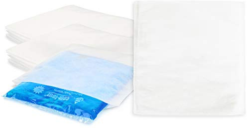 com-four® 50x Einweg Vlieshülle für Kalt & Warm Mehrfach-Gel-Kompresse | Gel-Kühlpack Schutzhülle zum Schutz Ihrer Haut