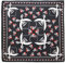 Multifunktion Bandana-Tuch Nickitücher Halstuch Kopftuch Zimmermanns- und Richtfesttücher 100% Baumwolle / Cotton Mund-Nasen-Bedeckung Biker Rad Outdoor Schweißtuch Stirnbänder (Skull Piraten - Black)