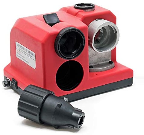 85 Watt Drill Bit Sharpener Bench Mounting (3-13 mm Metal Drill, Removable Chuck, Diamond Disc, Integrated Cam Disc)