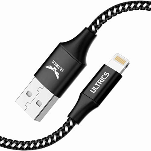 ULTRICS iPhone Charger Cable 2M, Apple MFi Certified Lightning Cable Fast Charging iPhone Charger Nylon USB Charging Cable Lead for iPhone 14 13 12 11 Pro Max XS XR X 8 7 6 Plus 5 SE,iPad