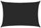 vidaXL Voile d'Ombrage Protection Voile Solaire Voile de Parasol Anti UV Jardin Patio Terrasse Balcon Extérieur 160 g/m² Noir 3x4,5 m PEHD