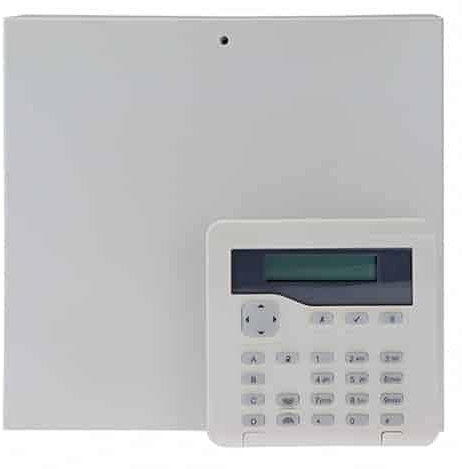 Eaton Scantronic Grade 2 Expandable 10 Zone & Expandable to 50 Zone Burglar Alarm Control Panel | I-ONG2SM-KPZ with Wired Keypad for Smaller to Medium-Sized Buildings