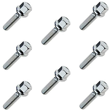Radschrauben Radbolzen-Set M12x1,5 24mm Schaftlänge Kugelbund Längenauswahl 8 STK.
