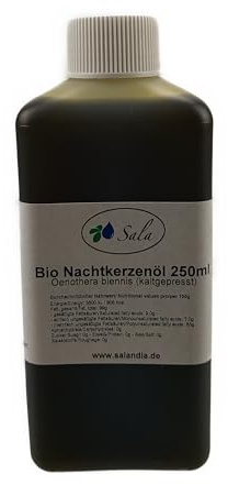 Sala Nachtkerzenöl kaltgepresst bio food grade (250 ml HDPE-Flasche)