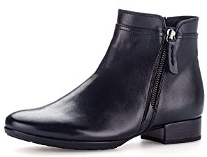 Gabor Damen Ankle Boots, Frauen Stiefeletten,Komfortable Mehrweite (H),Bootee,Booties,halbstiefel,Kurzstiefel,Ocean (Flausch),37.5 EU / 4.5 UK
