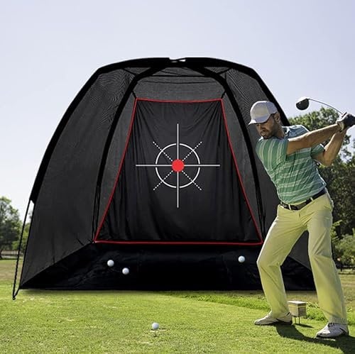 KAIDIDA Golf Practice Net 8X6FT Golf Driving Net for Garden Backyard Hitting Chipping with Target Carry Bag Durable Pop-up for Indoor Outdoor Training