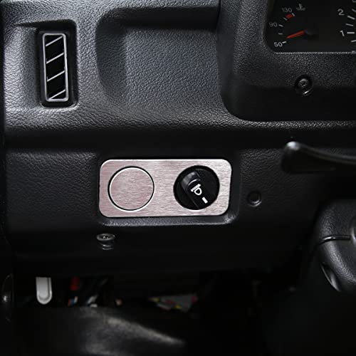 YANER Passend für LADA NIVA Innenraum Aluminiumlegierung Scheinwerfer Schalter Tasten Abdeckung Trim Auto Styling Aufkleber