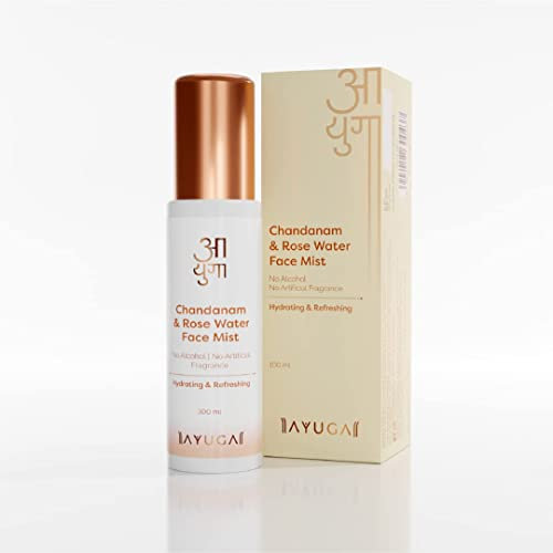 Ayuga Chandanam & Rose Water Face Mist - Toner viso idratante e rinfrescante 100 ml