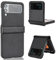 HAOYE Cover per Samsung Galaxy Z Flip 4 (Z Flip4 5G), Sottile Antiurto in Silicone Morbido e Leggero Case Custodia Pieghevole All-in-one, Nero