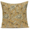 Nunubee Heimdekoration, Blumen, Vögel, Kissenbezüge, Retro-Leinen-Kissenbezüge, Kissenbezüge, Couch, Schlafsofa, Auto, Wohnzimmer, Heimdekoration,Beige #7,45 * 45cm