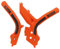 Rahmenschutz aus Kunststoff, kompatibel mit KTM Sx Exc 125 250 300 350 450 500 2019-2023 orange schwarz