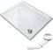 SONNI 120x100x4 cm Quadratische Form Duschtasse - mit flachem Design,Rutschfeste Duschwanne aus ABS-Acryl-Paneel, inklusive Ablaufgarnitur