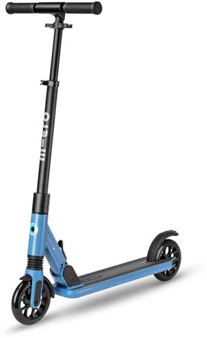 Micro | Trottinette Enfant Suspension Sprite | Trottinette compacte et Pliable | Apprentissage de l'équilibre | Guidon Ajustable | 2 Roues | 8+ Ans | Bleu Ciel