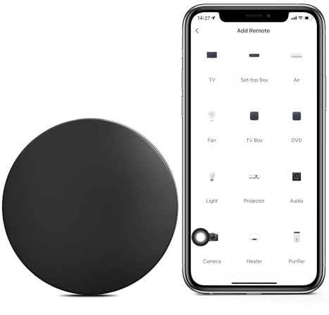 eMylo universal Fernbedienung, Universal Remote Control air Conditioner, Tuya WiFi IR Smart Home Remote Control, Universal All-in-One Hub, for Smart Home TV, STB, Air Conditioning